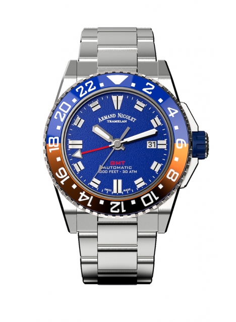 Armand Nicolet JS9 GMT A486BGU-BU-MA4480AA 