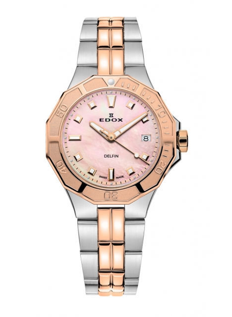 Часы Edox Delfin Diver Date Lady 53020 357RM ROR
