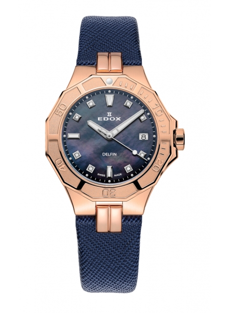 Edox Delfin Diver Date Lady 53020 37RC NANR