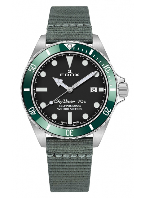Edox SkyDiver 70s Date Automatic 80115 3VM NN