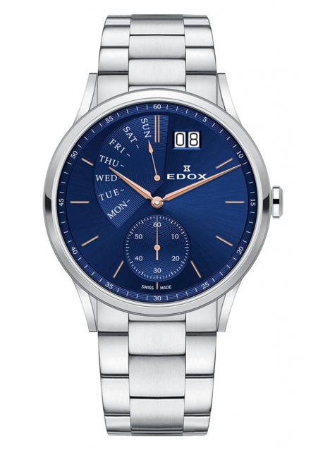 Edox Les Vauberts Day Retrograd 34500 3M BUIR