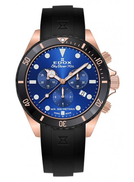 Часы Edox SKYDIVER 70s Chronograph 10238 37RNNCA BUI 