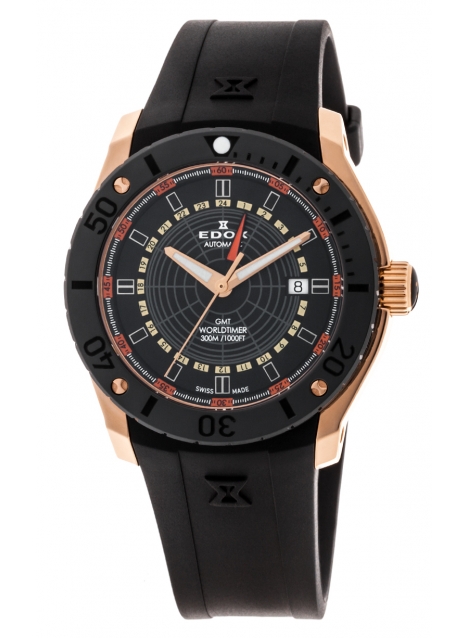 Edox Chronoffshore-1 GMT Worldtimer 93005 37R NOJ