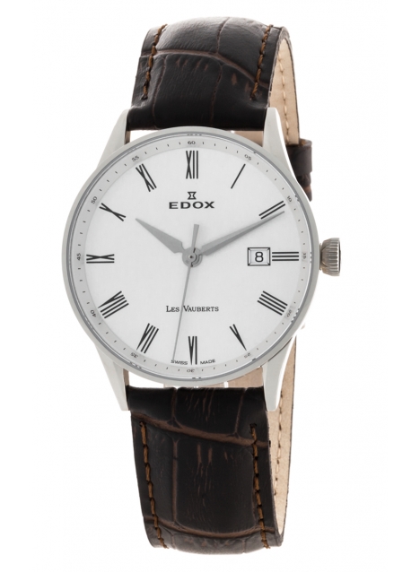 Edox Les Vauberts 3-Hands Date 70172 3A AR