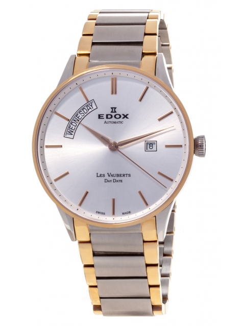 Edox Les Vauberts Day Date Automatic 83011 357J AID