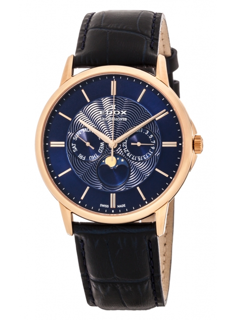 Часы Edox Les Bemonts Moon Phase Complication 40002 37R BUIR