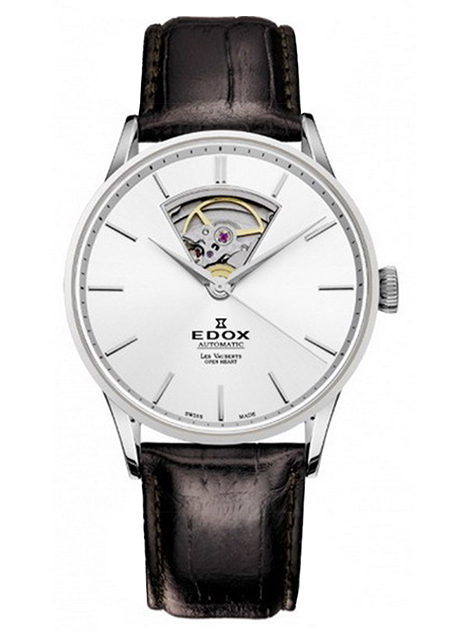 Часы Edox Les Vauberts Open Heart Automatic 85010 3AIN