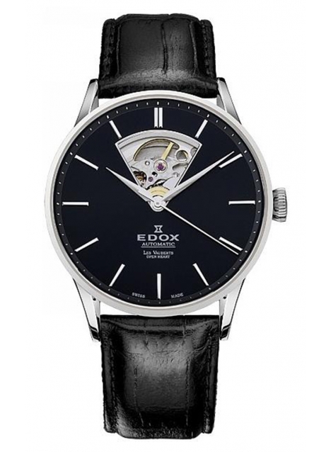 Часы Edox Les Vauberts Open Heart Automatic 85010 3NIN