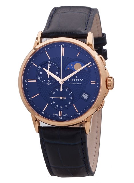 Edox Les Bemonts Chronograph Moon Phase 01651 37R BUIR