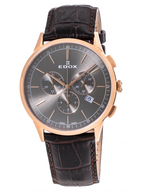 Edox Les Vauberts Chronograph Date 10236 37RC GIR