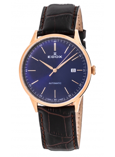 Edox Les Vauberts Automatic Date 80106 37RC BUIR