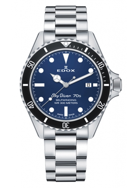 Edox SkyDiver 70s Date Automatic 80112 3NM BUI