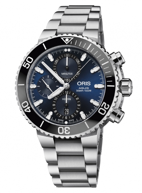 Часы Oris Diving Aquis Chronograph 774.7743.4155 MB 8.24.05PEB