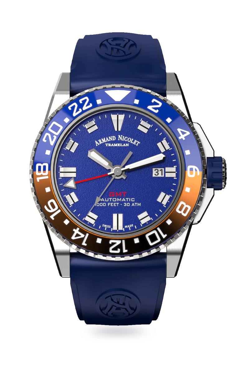 Armand Nicolet JS9 GMT A486BGU-BU-GG4710U 