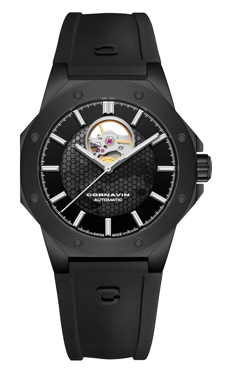 Часы Cornavin OH.04.R Downtown 3-H OPEN HEART 42 mm
