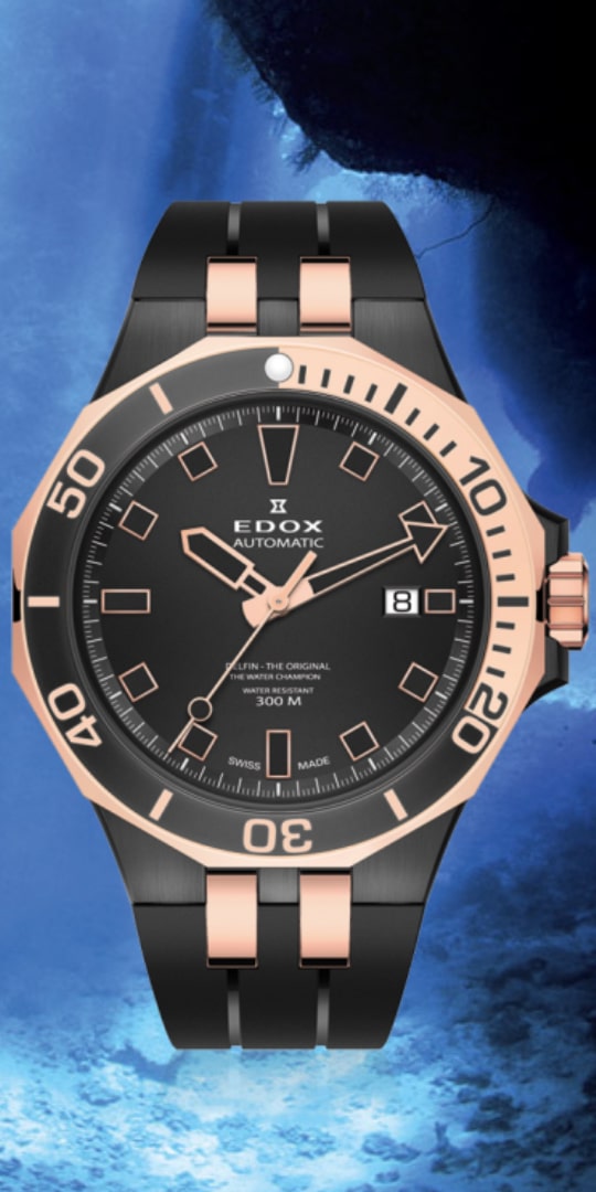Edox Delfin Diver Automatic Date 80110 357NRCA NIR