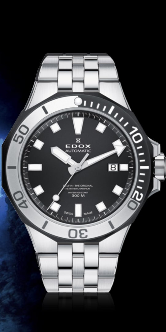 Edox Delfin Diver Automatic Date 80110 357NM NIN