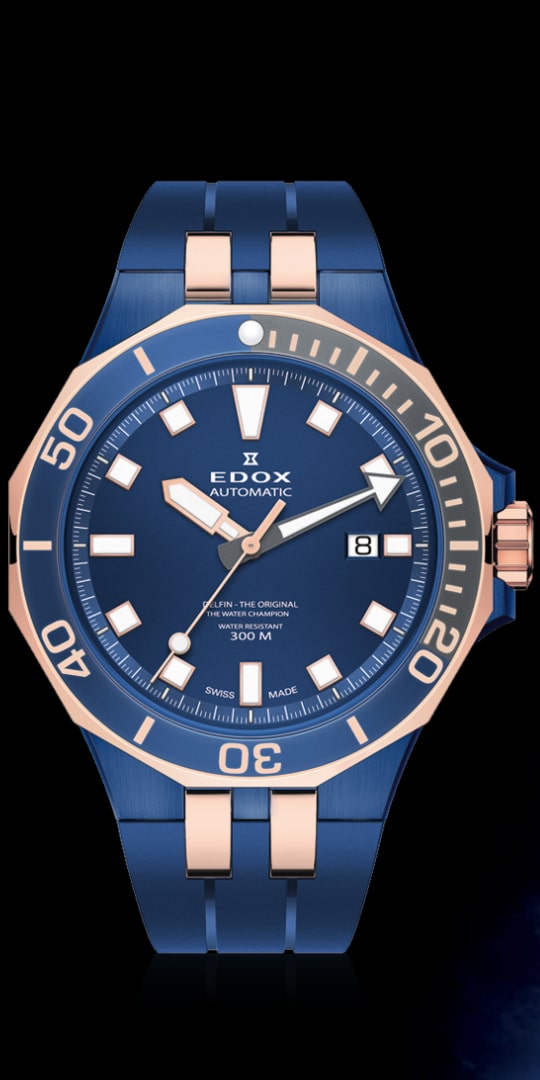 Edox Delfin Diver Automatic Date 80110 357BURCA BUIR