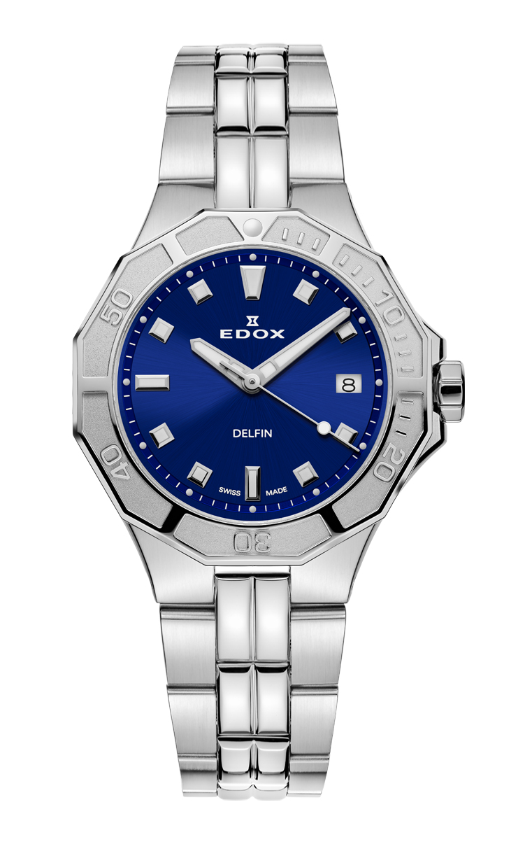 Часы Edox Delfin Diver Date Lady 53020 3M BUN