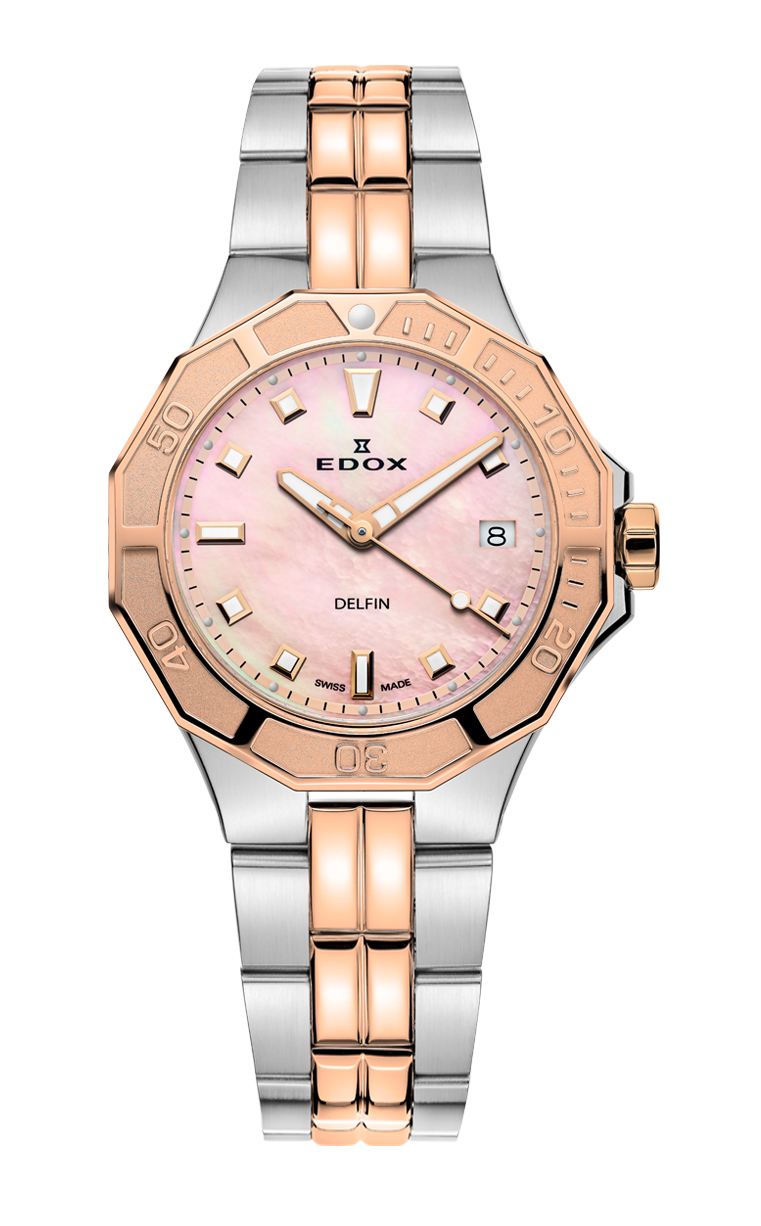 Edox Delfin Diver Date Lady 53020 357RM ROR