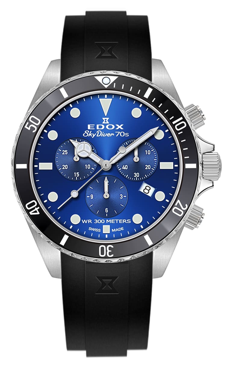 Edox SKYDIVER 70s Chronograph 10238 3NCA BUI
