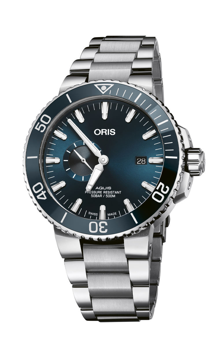 Oris Diving Aquis Small Second 743.7733.4155 MB 8.24.05PEB