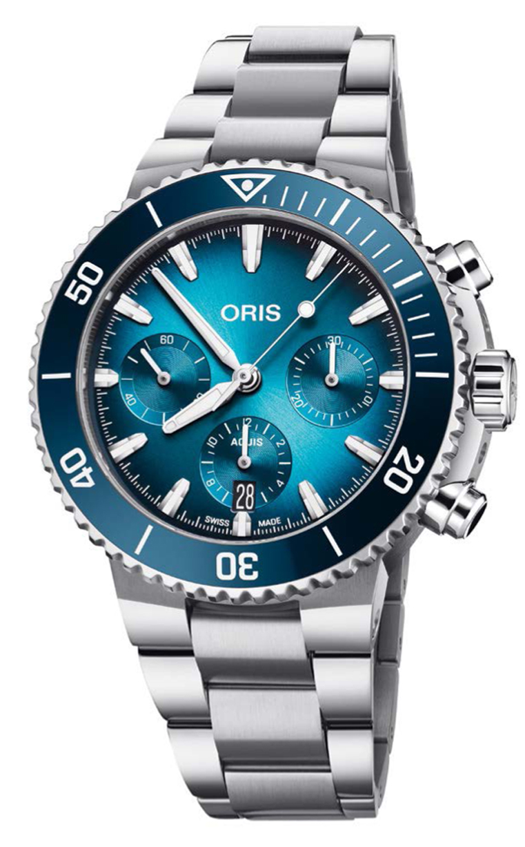 Oris Diving Aquis Date Chronograph 771.7793.4155 MB 8.23.01PEB