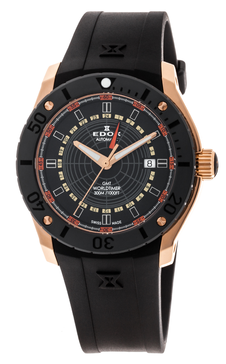Часы Edox Chronoffshore-1 GMT Worldtimer 93005 37R NOJ