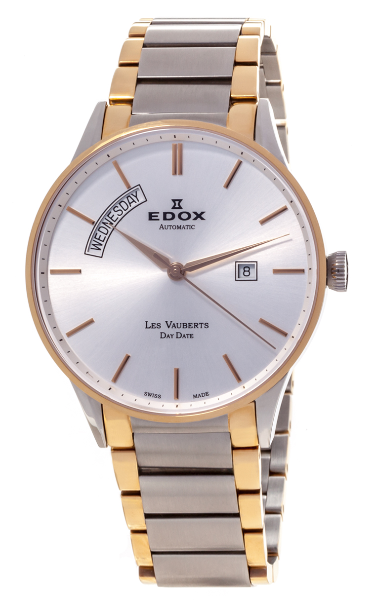 Часы Edox Les Vauberts Day Date Automatic 83011 357J AID