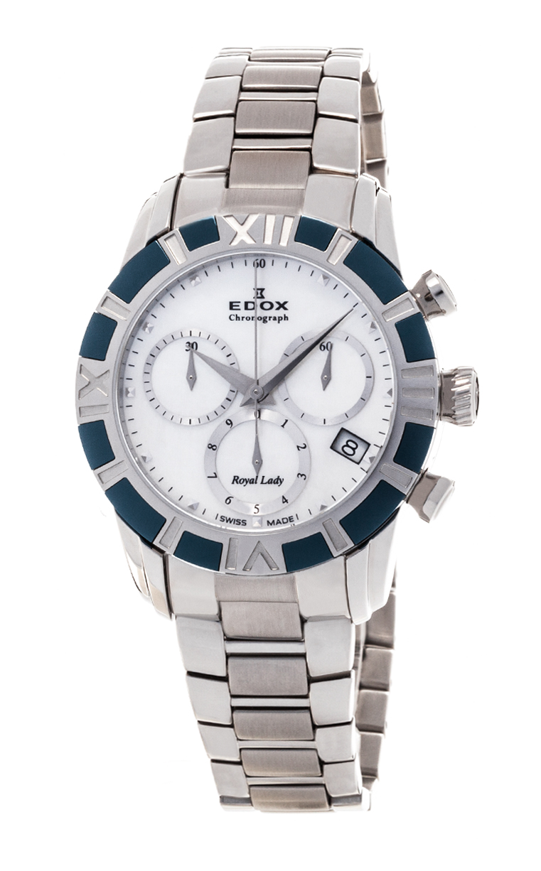 Edox Royal Lady Chronolady 10406 357B NAIN