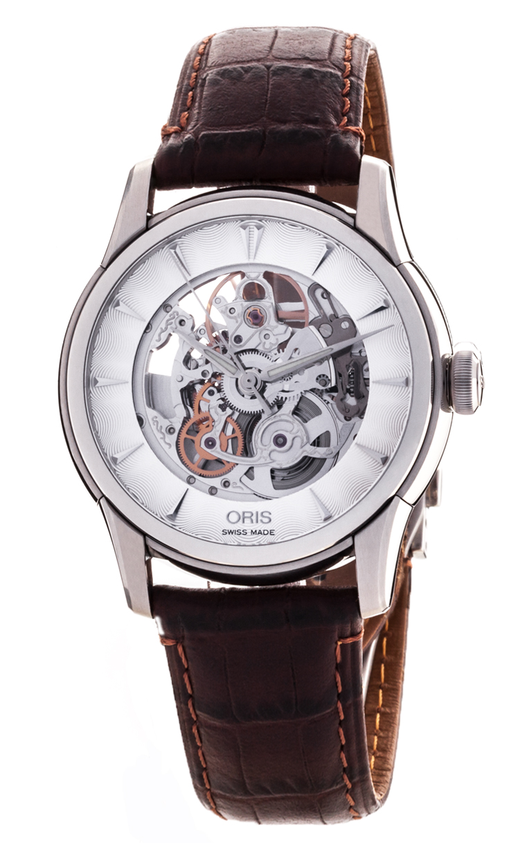 Часы Oris Artelier Skeleton 734 7591 4051 5 21 70FC